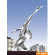 Modern Large Abstract Arts Acier inoxydable304 Sculpture pour décoration de jardin